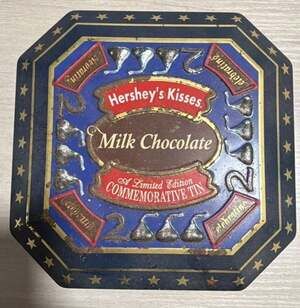 Vintage 1999 Hershey's Kisses Millennium Series Canister #4 Commemorative Tin
